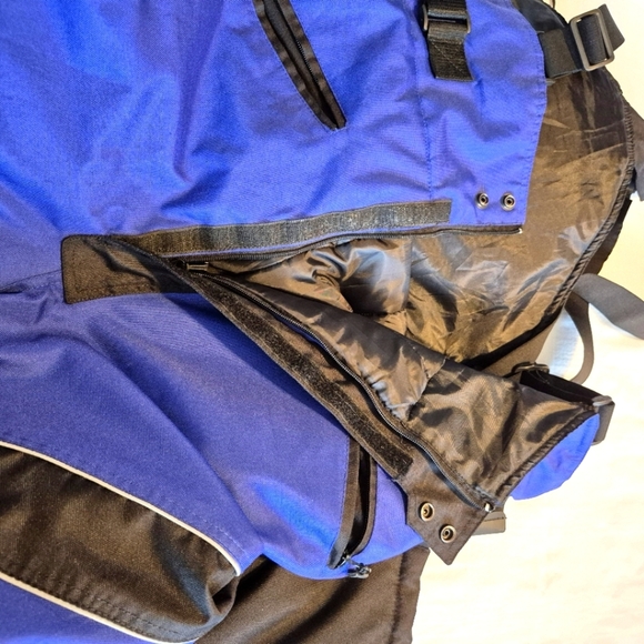Mossi men's size 2X Large blue & black insulated warm bib snow pants EUC - Picture 13 of 13
